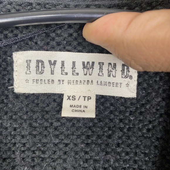 Idyllwind Cardigan Sweater Womens XS Multicolor Aztec Western Shawl Knit Chunky - Picture 4 of 9